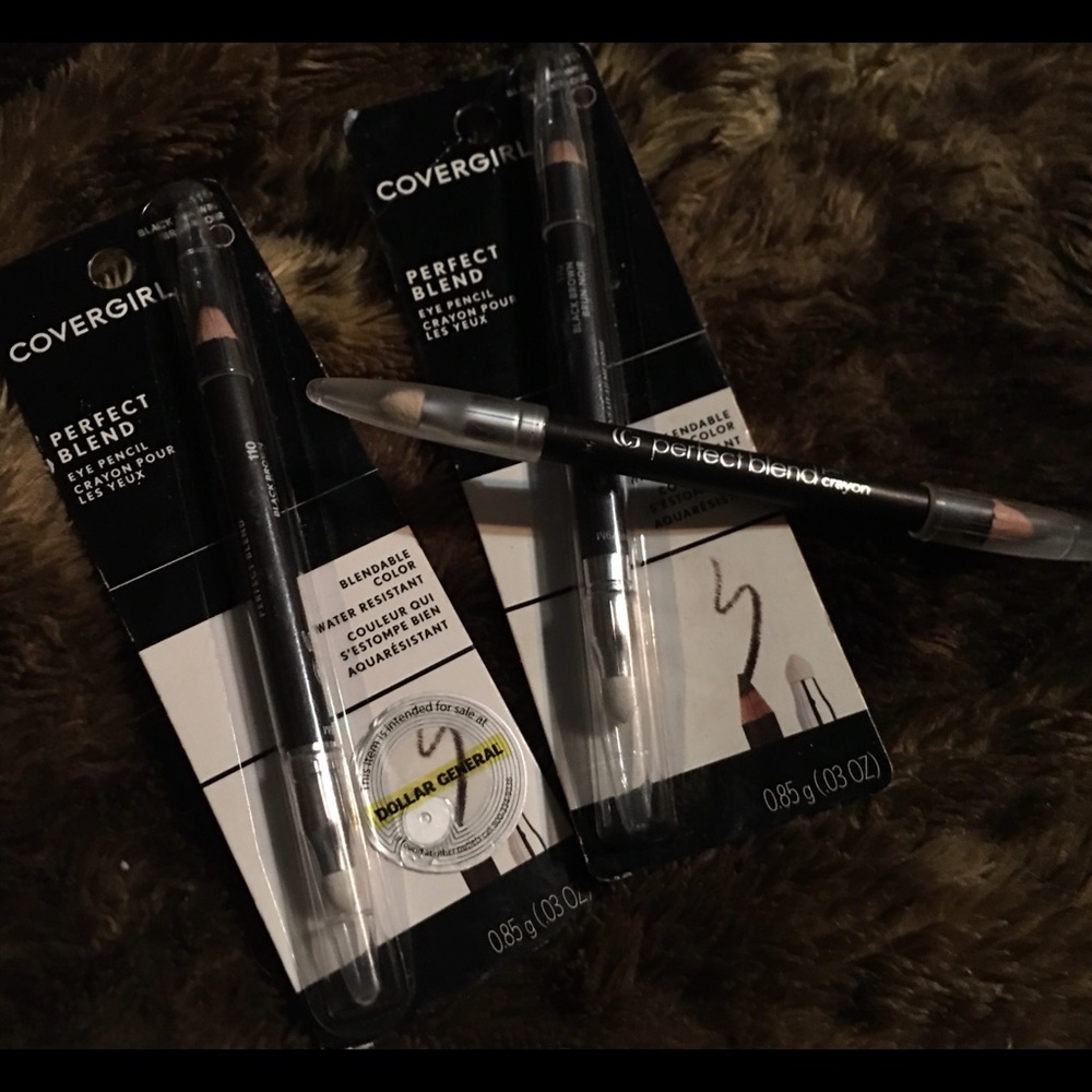 Perfect Blend LOT of 3 Eye Black/Brown #110 Pencil Makeup Eyewear NEW Pencils!